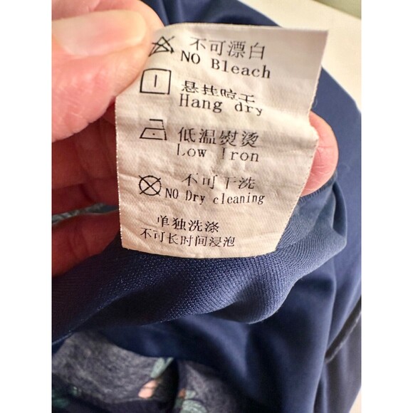 NEW Dress Women's Medium Blue Vacation Hawaii Summer Festival Cactus Short Dress - Picture 11 of 13